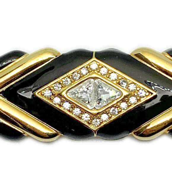 VINTAGE 1980's SWAROVSKI S.A.L. Art Deco brooch - Picture 2 of 5